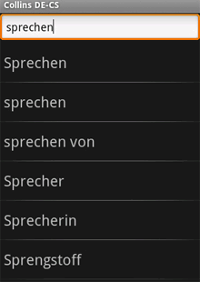 Audio Collins Mini Gem German-Czech & Czech-German Dictionary (Android)