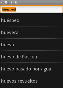Audio Collins Mini Gem Spanish-Greek & Greek-Spanish Dictionary (Android)