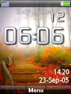 Autumn Digital Clock