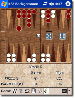 KSE Backgammon (Windows Mobile 2003) - English