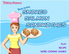 Barbie Cooking Smoked Salmon Sandwiches