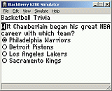Basketball Trivia (Vol. 1) for BlackBerry