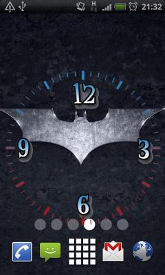 Batman Clock Live Wallpaper
