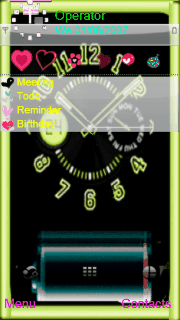 battery clock animated