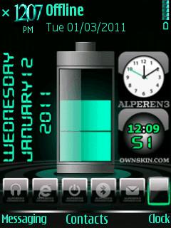 Battery Clock