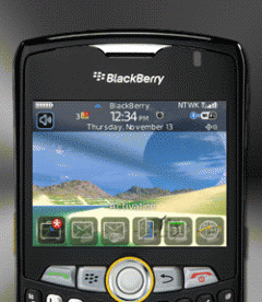 8350 Curve Beach Holiday Blackberry theme Target OS 4.6.1