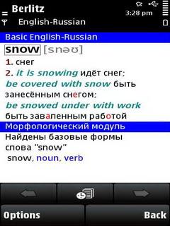 Berlitz Basic Dictionary English-Russian / Russian-English for S60