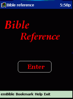 Bible Reference  for Pocket PC 2002/ 2003