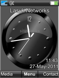 Black Analog Clock