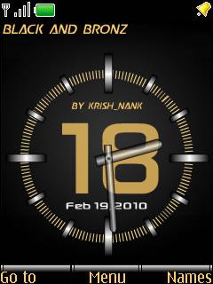 Black-bronz Clock