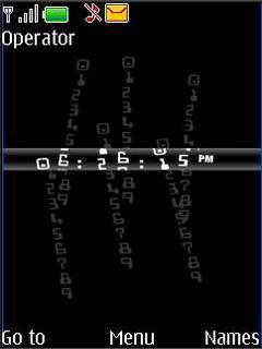 Black Digital Clock