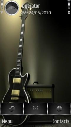 Black Guitar Cute