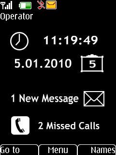 Black Info Clock