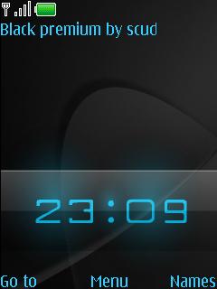 Black Premium Clock