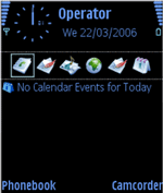 Black & Blue Nokia e90 Theme
