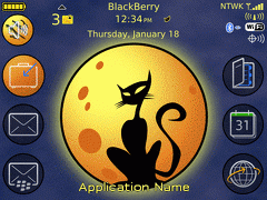Blackberry Tour ZEN Theme: Black Cat