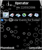 Black Circle Nokia E90 Theme