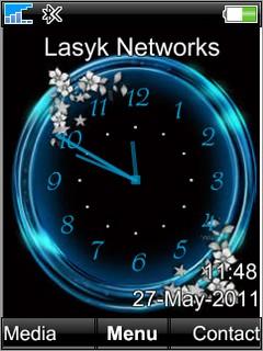 Blue Analog Clock
