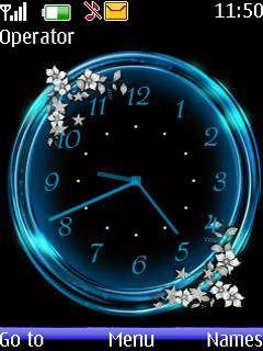 Blue Analog Clock
