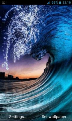 Blue Big Waves LWP