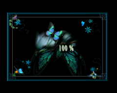 ~*Blue Butterfly Frame~*