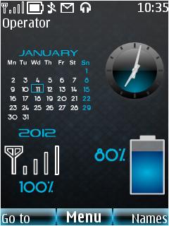 Blue Calendar Batter