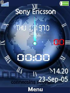 Blue Digital Clock