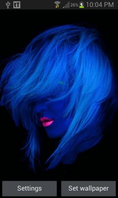 Blue Hair Girl LWP