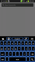 Blue Keyboard App Theme