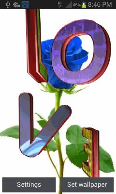 Blue Rose Love LWP