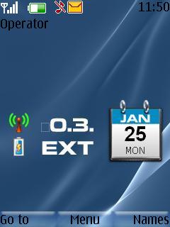 Blue Vista Clock