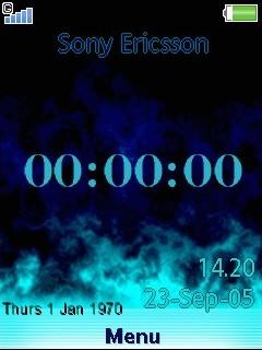 Bluefire Clock