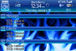 Blackberry Bold TODAY Theme: Blue Flames