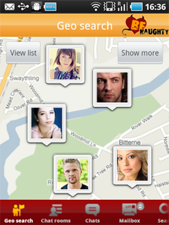 BeNaughty in UK. Android App