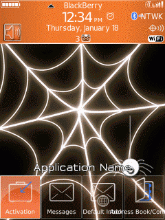 Blackberry Storm ZEN Theme: BOO! Animated