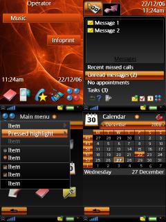 BlackPheonix UIQ3 theme for P990 , W950 , M600 , and P1