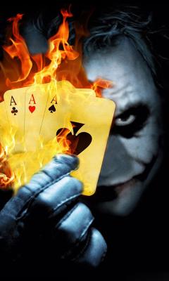 Burning Poker Joker Live Wallpaper