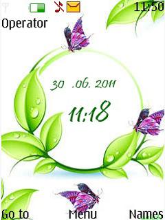 Butterfly Clock