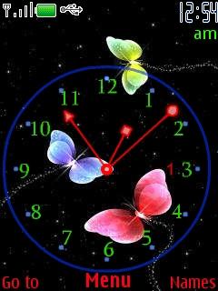 Butterfly Clock