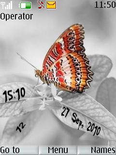 Butterfly Clock