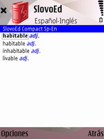 SlovoEd Compact English-Spanish & Spanish-English dictionary for S60