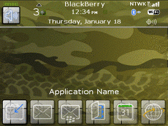 8520 Blackberry ZEN Theme: Camo