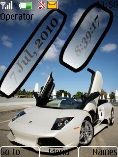 Car W Clock N Tone