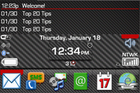 Carbon Fiber II (Red Accents) Today+ 9000/Bold Theme