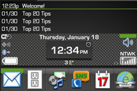 Carbon Fiber (Lime Accents) Today+ 9000/Bold Theme