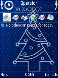 Christmas On Blue Theme