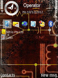 Circuit Board Theme + Free Digital Timer Screensaver