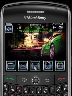 Animated City At Night Theme for BlackBerry 8800