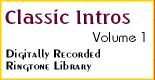 Classic Intro's Vol 1 CD Quality Ringtones - 32 Digital Ringtones