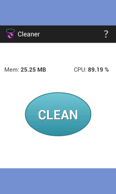 Cleaner - clear RAM and cache